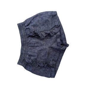 Tea Linen Ruffle Shorts